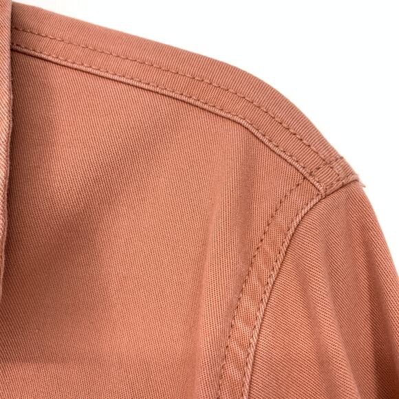 Sanctuary Women's Size M Dusty Blush Utility Jacket Front Pockets Button Down - Picture 6 of 7